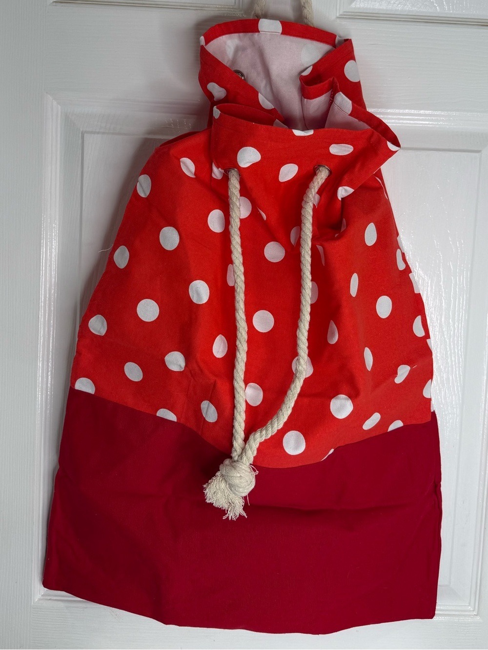 CUBBIES RED AND WHITE POLKADOT SACK
